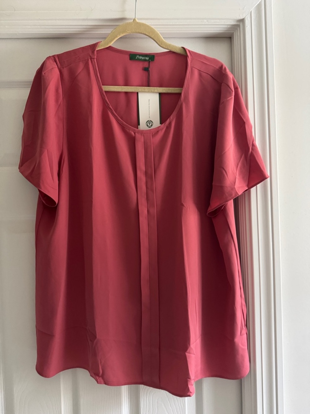 Dusty Rose Short Sleeve Blouse